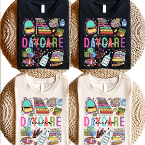 Custom  Daycare Teacher T-Shirt - Childcare sweatshirt - Daycare Shirt - Daycare Provider Gift - Gift For Daycare Teacher