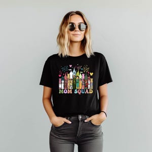 Mom Squad T-Shirt, Disney Castle Inspired Design, Matching Mom Group Shirt, Custom Squad Tee for Disney Trips, Magical Vacation Apparel