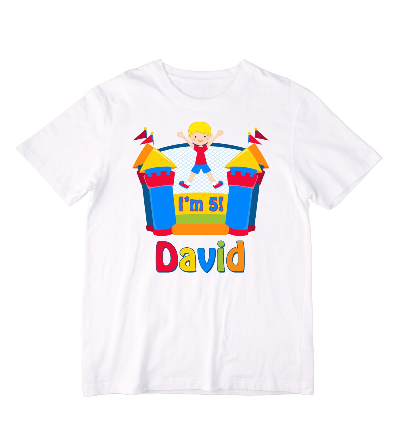 Personalized Bounce House Birthday Shirt or Bodysuit for a Boy Etsy