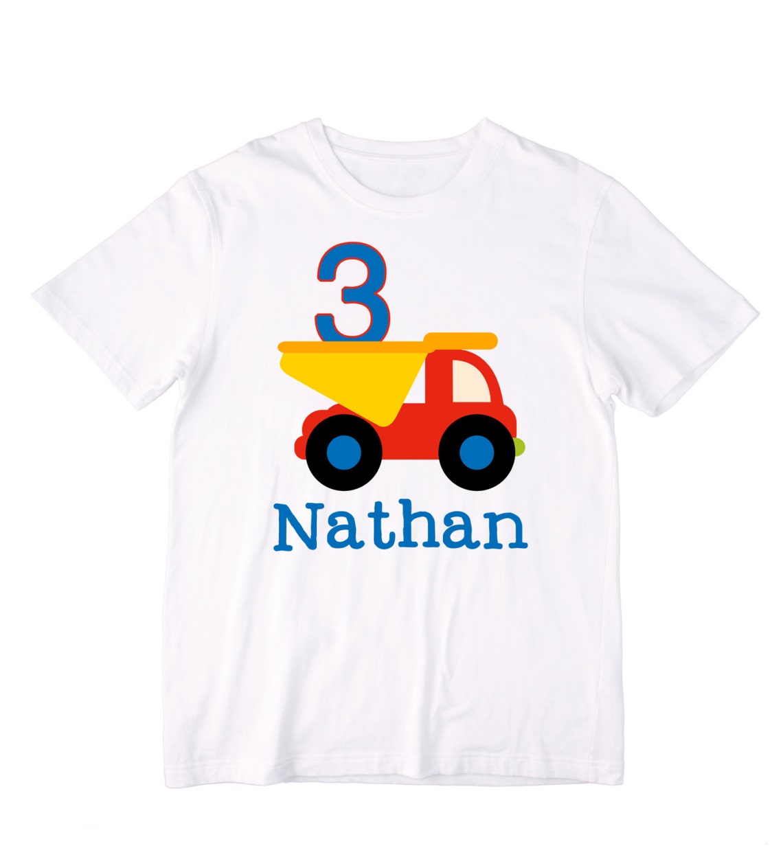 Personalized Dump Truck Birthday Shirt or Bodysuit Etsy