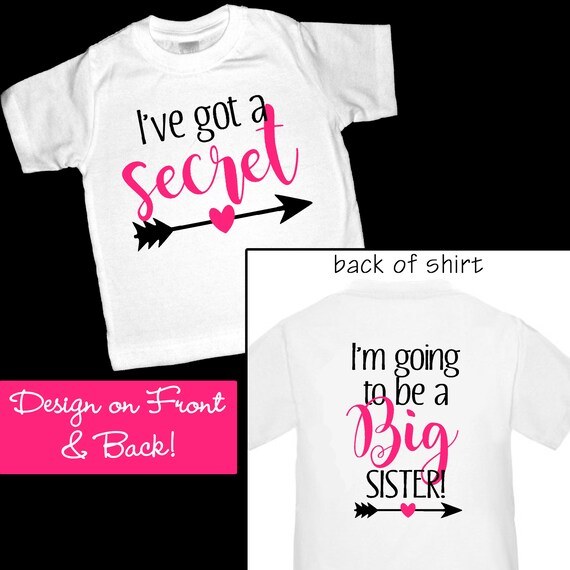Camiseta hermana mayor "voy a ser una hermana mayor" Camiseta de