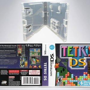 Tetris DS Replacement Slip Cover Art Insert + Cartridge Box NTSC (No Game, No Manual)