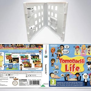 トモダチコレクション 3DS 交換用スリップカバーアートインサート + カートリッジボックス PAL および NTSC (ゲームなし、マニュアルなし)