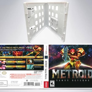 メトロイド サムスリターンズ 3DS 交換用スリップカバーアートインサート + カートリッジボックス NTSC (ゲームなし、マニュアルなし)