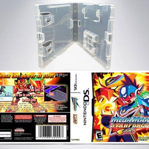 Megaman Starforce Leo DS Replacement Slip Cover Art Insert + Cartridge Box NTSC (No Game, No Manual)