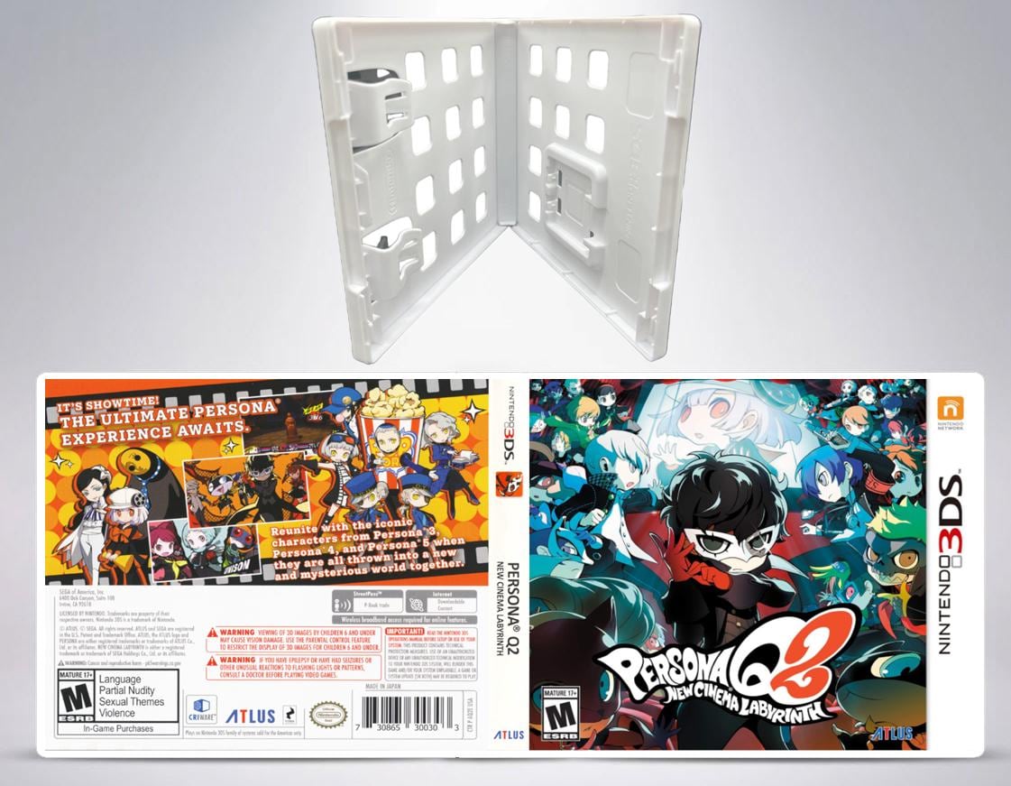 Persona Q2: New Cinema Labyrinth 3DS Replacement Slip Cover Art