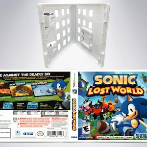 Sonic Lost World 3DS Replacement Slip Cover Art Insert + Cartridge Box NTSC (No Game, No Manual)
