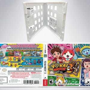 Yo-Kai Watch 3 3DS vervangende hoes kunstinzet + cartridgedoos NTSC (geen game, geen handleiding)