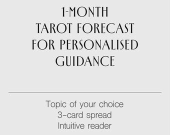 Gepersonaliseerde tarotlegging voor 1 maand • 3 kaarten (pdf-voorspelling)
