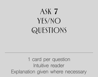 Stel 7 ja/nee-vragen • Gepersonaliseerde tarotlegging • Snelle paranormale antwoorden • Intuïtieve lezer