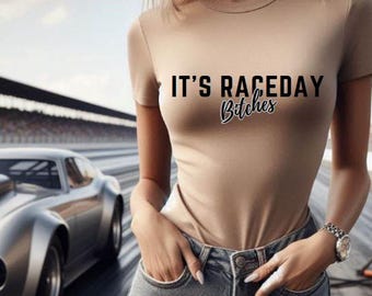It's Race Day Bitches Shirt, Funny Stock Car Tee, Supercross Dirt Track, Dirt Bike Motocross, Sprint Car Drag Race Tee, Fan Racing Shirt