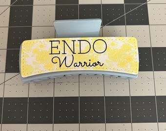 ENDO Warrior hair clip, Endometriosis claw clip, Endo Warrior gift ideas, ENDO appreciation, Endo Gift, Endometriosis awareness