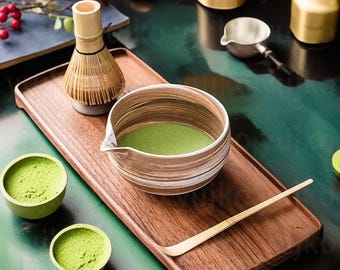 Ceramic Matcha Bowl with Spout, Handmade Matchawan, Ceramic Tea Bowl, Pottery Matcha, Matcha Chawan Gift, Gift for Family