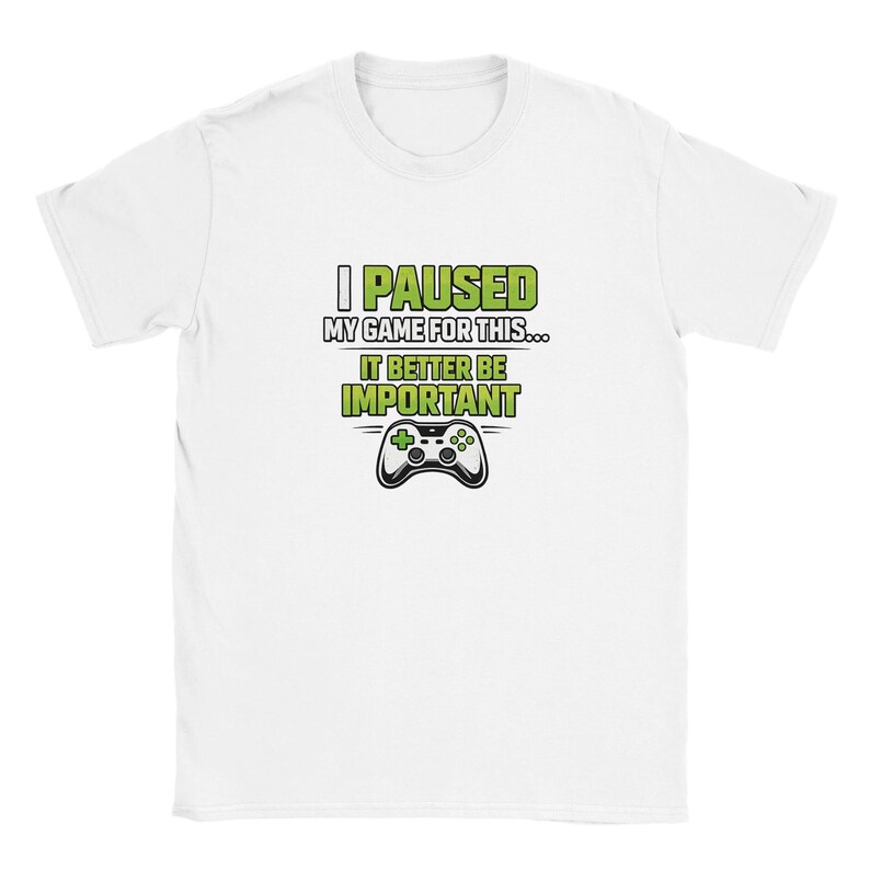 Funny Gamer Shirt, I Paused My Game, Video Game Humor Tee, Roblox Inspired Hoodie image 3