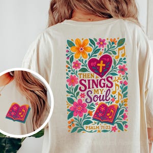 Christian Women Boho Music Note Singing Shirt, Faith Based T-Shirt, Religious Gift, Bible Verse Tee, Worship Music Tshirt, Church Choir Gift