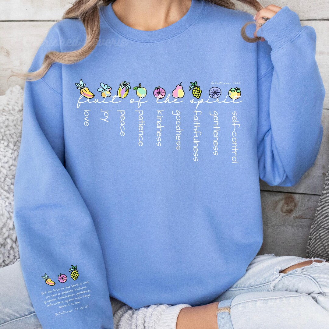 Christian Women Fruit of the Spirit Shirt, Easter Religious Gift, Faith ...