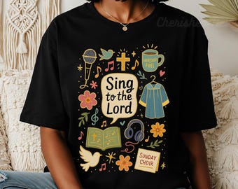 Christliche Anbetungsführer Shirt, religiöses Chor Geschenk, Glaube T-Shirt, Gruppen Musik T-Shirt, Jesus Liebhaber Tshirt, Kirche Dienst Praise Team T-Shirt