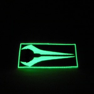 MADE TO ORDER Video game inspired glowing sword glow in the dark iron on patch gaming cosplay image 2