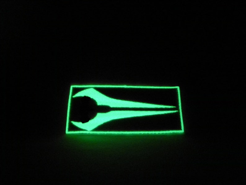 MADE TO ORDER Video game inspired glowing sword glow in the dark iron on patch gaming cosplay image 2