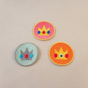 MADE TO ORDER - 2 inch Iron on Princess Crown Patches - Choice of one