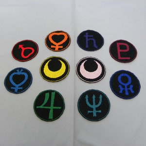 MADE TO ORDER 2 inch Sailor Girl symbol patch choice of one - cosplay