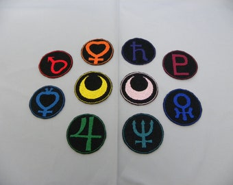 MADE TO ORDER 2 inch Sailor Girl symbol patch choice of one - cosplay