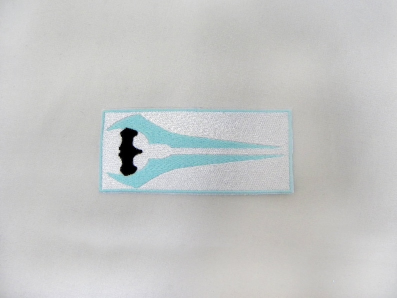 MADE TO ORDER Video game inspired glowing sword glow in the dark iron on patch gaming cosplay image 1