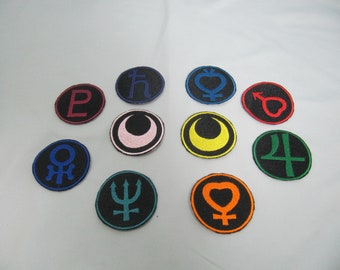 MADE TO ORDER - 2 inch full set Moon scout cosplay symbol iron on patch