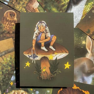 Mushroom Child - Woodland Matte Art Print