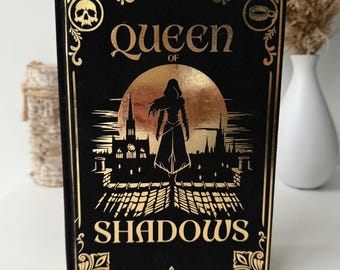 Queen of Shadows by Sarah J. Maas: Handmade Rebind - Throne of Glass Series (More Colors Available)