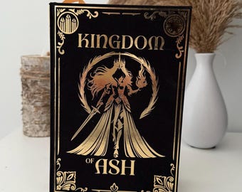 Kingdom of Ash by Sarah J. Maas: Handmade Rebind - Throne of Glass Series (More Colors Available)