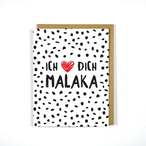 Griechische Grußkarte Ich liebe dich Malaka - I Love You Malaka - Valentinstag - Griechische Karten - Geburtstag - Jubiläum