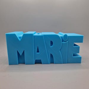 Tirelire personnalisée pour enfants - cadeau de naissance, d'anniversaire, tirelire et décoration, modèle Gilly avec inscription 3D