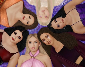 ¡Fanart del elenco de Euphoria hecho por mí!
