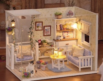Dollhouse Miniature Diy House Kit Miniature Step into Wizarding World with Mag
