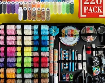Przenośny zestaw do szycia: Zestaw naprawczy DIY – prezent dla majsterkowiczów
