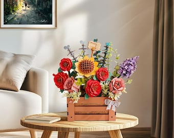3D Wooden Flower Puzzle: DIY Bouquet Model Kit
