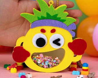 DIY Bastelset für Kinder: Shaker Anhänger Schlüsselanhänger & Taschenanhänger