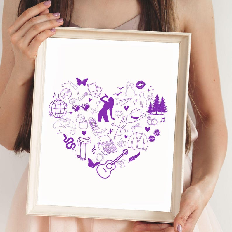 Era Heart Svg Eras Symbol Png Digital File Taylor Png Taylor Era Heart Design Era Sublimation Design Music Icon Svg File for Merchandise image 5