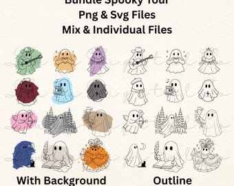 Haunted Aesthetic Ghost Tour PNG SVG Moody Vintage Spirit Clipart Spectral Digital Art for Cricut Era Sublimation Taylor Halloween Shirt