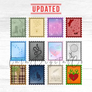 Music Stamp Png Pop Star Icon Eras Poster Tour Printable Era Stamp Digital Sticker Album Sublimation Design Music Clip Art Taylor Wall Print