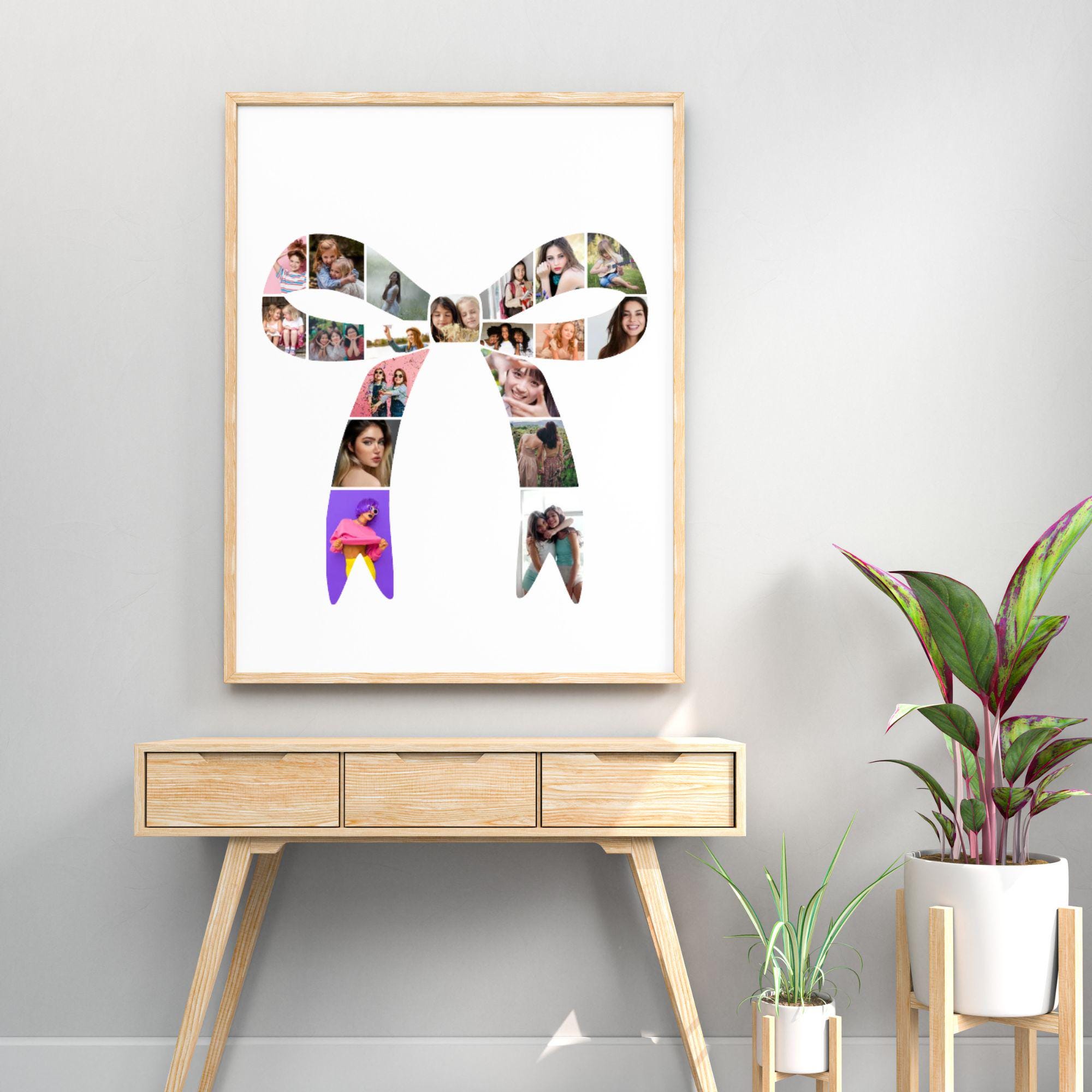 Coquette Bow Canva Photo Collage Drag and Drop Canva Bow Frame Coquette ...