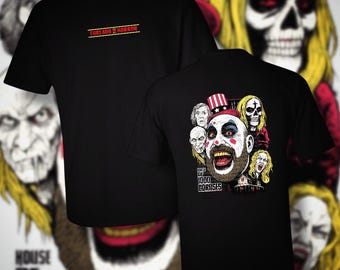 Horror House of Corpses 1000 Zombie Captian Firefly Spaulding Choptop Tshirt