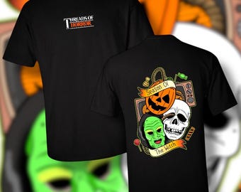 Horror Halloween Seaon of the Witch Silver Shamrock 80s Tshirt