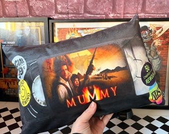 The Mummy 90s Brendan Fraser Classic Movie Cushion, VHS Tape Pillow, Retro Home Decor