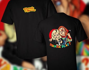 Horror Dolls Tiffany Chucky Good Guys Couple Bride of Chucky Childs Play Tshirt