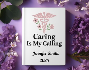 Personalized Nurse Journal, Medical Planner, Healthcare Professional Notebook, Nurse Gift, Nurse Appreciation Gift, Custom Nurse Journal