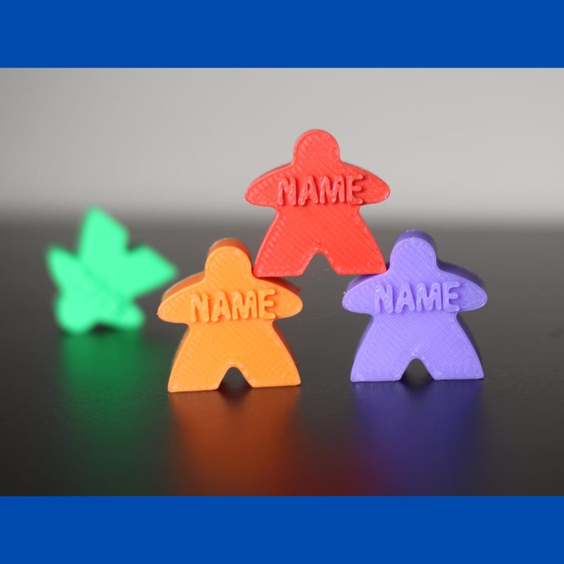 Custom Personalised Meeples Board Game Tokens Perfect and Thoughtful ...
