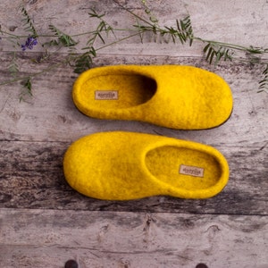 yellow earth slippers
