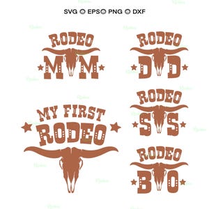 My 1st Rodeo Svg, My First Rodeo Birthday Svg, Rodeo Family Birthday Shirt Svg, Rodeo Svg, Rodeo Mom, Rodeo Dad, Rodeo Sister, Rodeo Brother